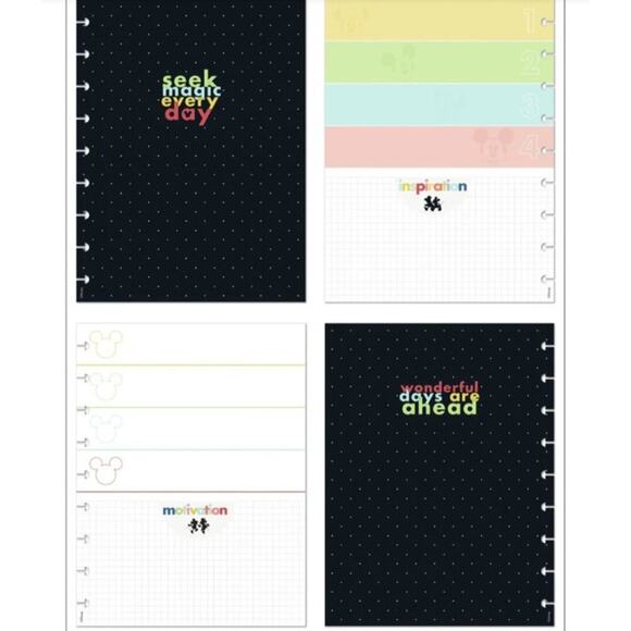 NEW Happy Planner Disney Minnie Mickey Classic Planner Companion Folders Papers - Picture 5 of 14